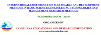 AERF - International Conference on Sustainable and Development Methods in Basic Sciences, Engineering Technologies and Management Research Methods